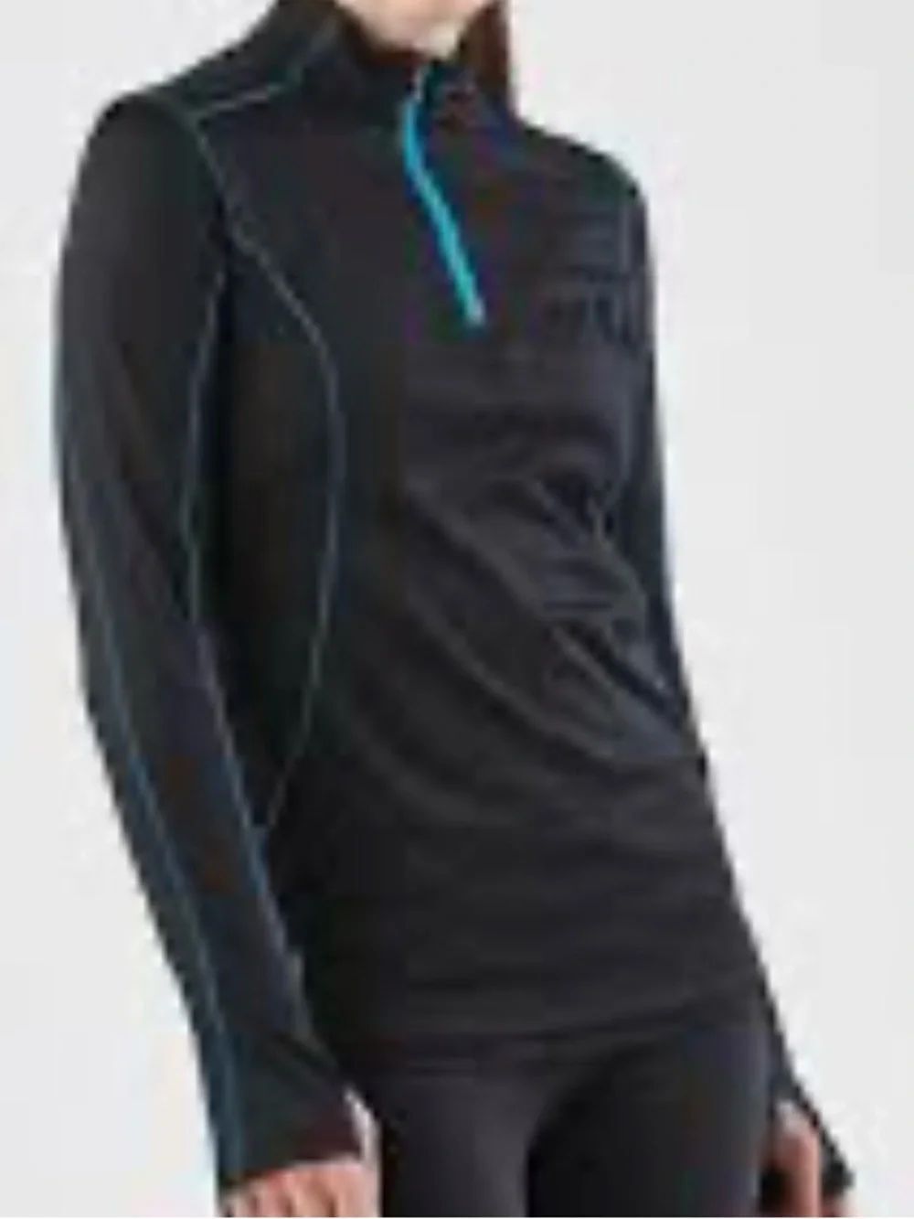 Ivivva Black Half-Zip Active Pullover Sz 8